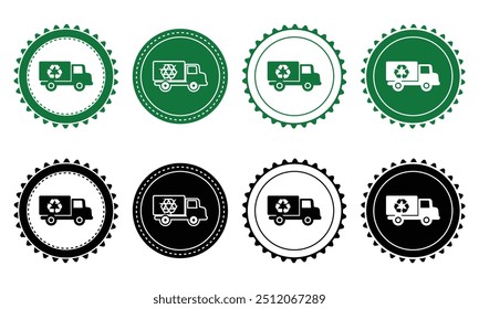Ecology icon set. Ecology Stamps. Environment, sustainability, nature, recycle, renewable energy; electric bike, eco-friendly, forest, wind power, green symbol. Solid icons vector collection.