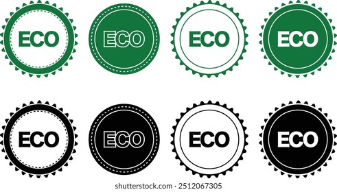 Ecology icon set. Ecology Stamps. Environment, sustainability, nature, recycle, renewable energy; electric bike, eco-friendly, forest, wind power, green symbol. Solid icons vector collection.