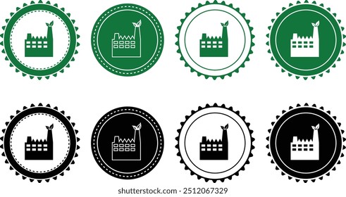 Ecology icon set. Ecology Stamps. Environment, sustainability, nature, recycle, renewable energy; electric bike, eco-friendly, forest, wind power, green symbol. Solid icons vector collection.