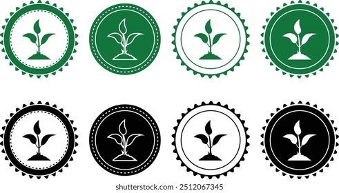 Ecology icon set. Ecology Stamps. Environment, sustainability, nature, recycle, renewable energy; electric bike, eco-friendly, forest, wind power, green symbol. Solid icons vector collection.