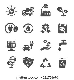 ecology icon set, vector eps10