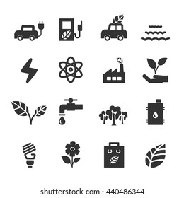 ecology icon set, vector eps10.