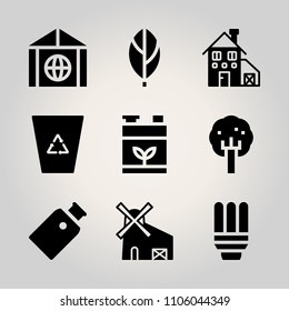 Ecology icon set.  vector illustration for web