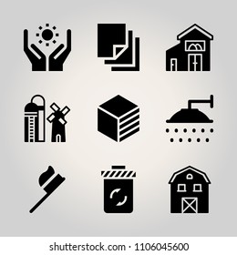 Ecology icon set. vector illustration for web