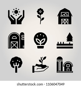 Ecology icon set. vector illustration for web