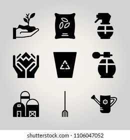 Ecology icon set.  vector illustration for web