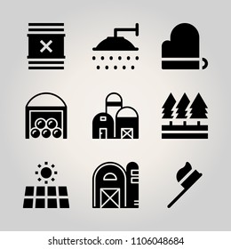 Ecology icon set.  vector illustration for web
