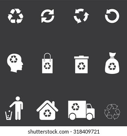 Ecology icon set . Vector illustration