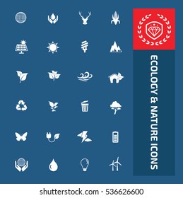 Ecology icon set,clean vector