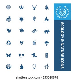 
Ecology icon set,clean vector