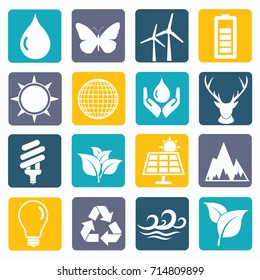 Ecology icon set,vector