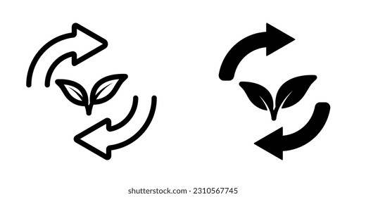 Ecology icon. sign for mobile concept and web design. vector illustration