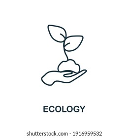 Ecology icon. Simple element from global warming collection. Creative Ecology icon for web design, templates, infographics and more