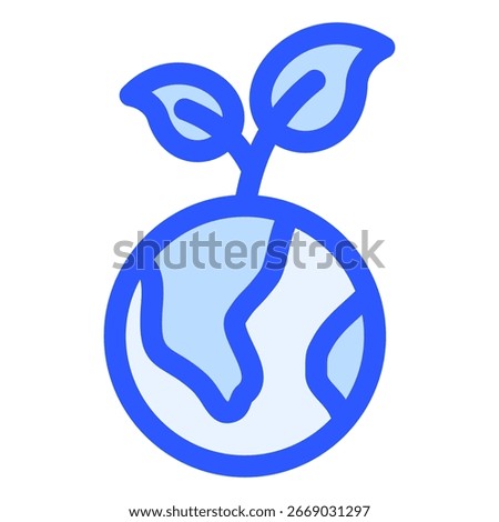 Ecology icon symbol. Vector illustration.