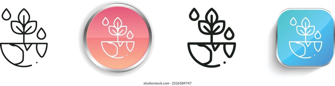 ecology icon. Thin Linear, Regular and Button Style Design Isolated On White Background