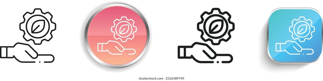 ecology icon. Thin Linear, Regular and Button Style Design Isolated On White Background
