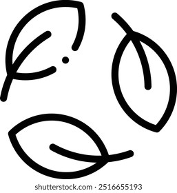 Icono de ecología. Diseño De Estilo Lineal Delgado Aislado Sobre Fondo Blanco