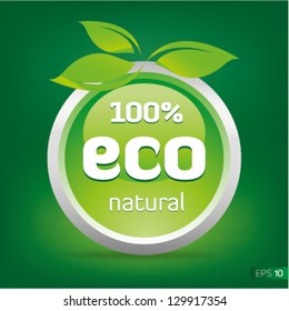 Ecology icon vector 2