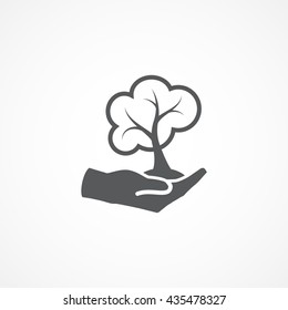 ecology icon vector art eps image logo sign flat web app