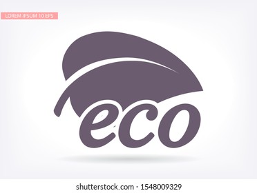Ecology icon. Vector Eps 10 . Lorem Ipsum Flat Design