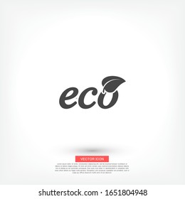Icono de ecología. Vector EPS 10. Prospecto. ecología. pureza. se muestra el futuro. estilo plano. ecología