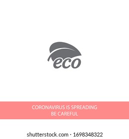 Ecology icon. Vector EPS 10. Leaflet. ecology. purity. future is displayed. flat style. ecology
