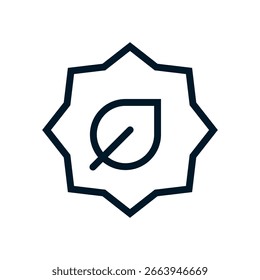 Icono de la ecología, signo del logotipo del Vector, ilustración, forma, diseño, icono de la interfaz de usuario de UX, editable eps