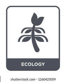 ecology icon vector on white background., ecology simple element illustration