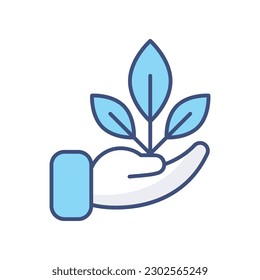 Ökologie-Symbol, Vektorgrafik.