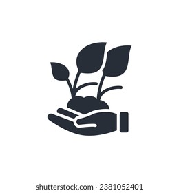 ecology icon. vector.Editable stroke.linear style sign for use web design,logo.Symbol illustration.