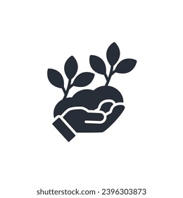 ecology icon. vector.Editable stroke.linear style sign for use web design,logo.Symbol illustration.