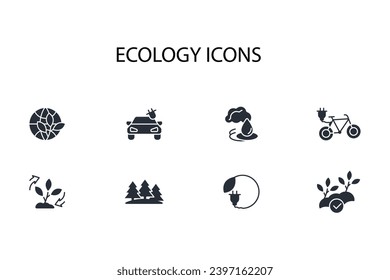 Ecology icon. vector.Editable stroke.linear style sign for use web design,logo.Symbol illustration.