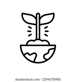 ecology icon for your website, mobile, presentation, and logo design.
