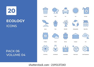 Ecology icons collection. Set contains such Icons as bio, biodegradable, earth, more 