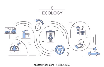 Ecology Icons Concept