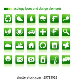 ecology icons and design elements