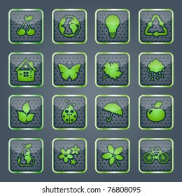 Ecology icons and design elements