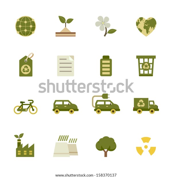 Ecology\
icons and Environment icons with White\
Background