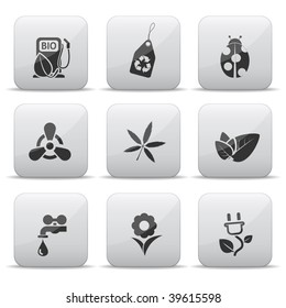 Ecology icons grey buttons 3