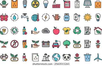 Ecology icons High-Quality Vector Icons Collection with Editable Stroke. Ideal for Professional and Creative Projects.