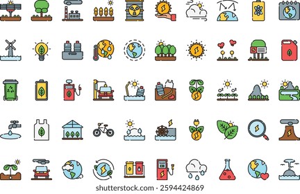 Ecology icons High-Quality Vector Icons Collection with Editable Stroke. Ideal for Professional and Creative Projects.
