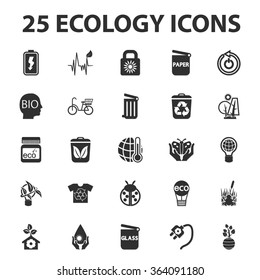 Ecology icons set. 