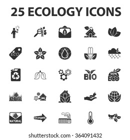 Ecology icons set. 