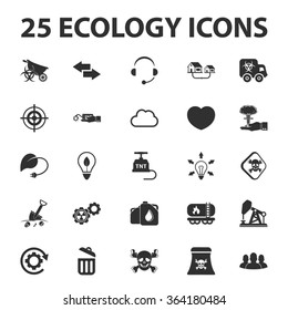 Ecology icons set. 
