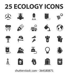 Ecology icons set.
