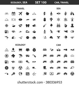 Ecology icons set.