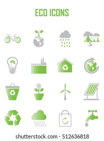 Ecology icons set