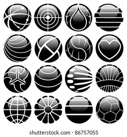ecology icons set