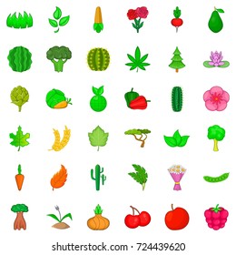 Ecology icons set. Cartoon style of 36 ecology vector icons for web isolated on white background