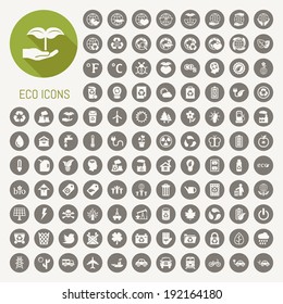 ecology icons set , eps10 vector format